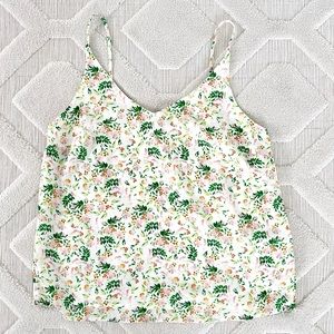 Silky floral cami top